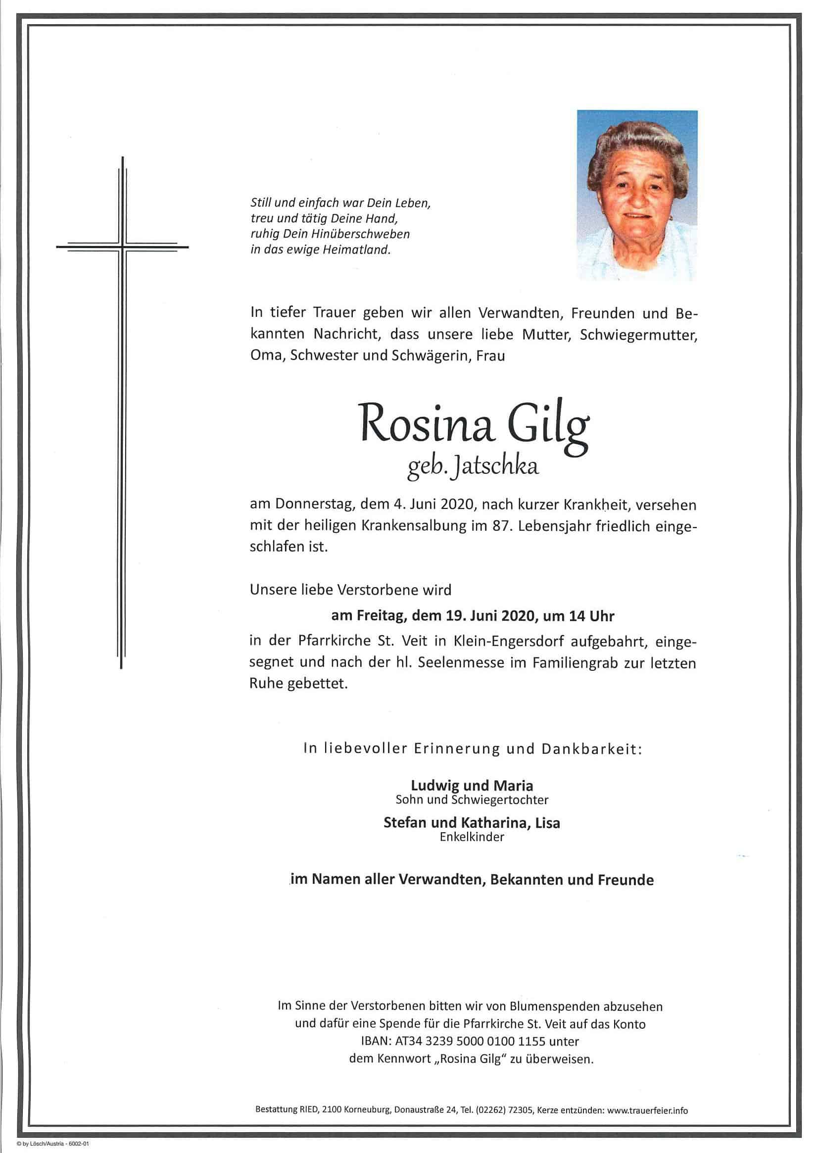 Parte Rosina Gilg